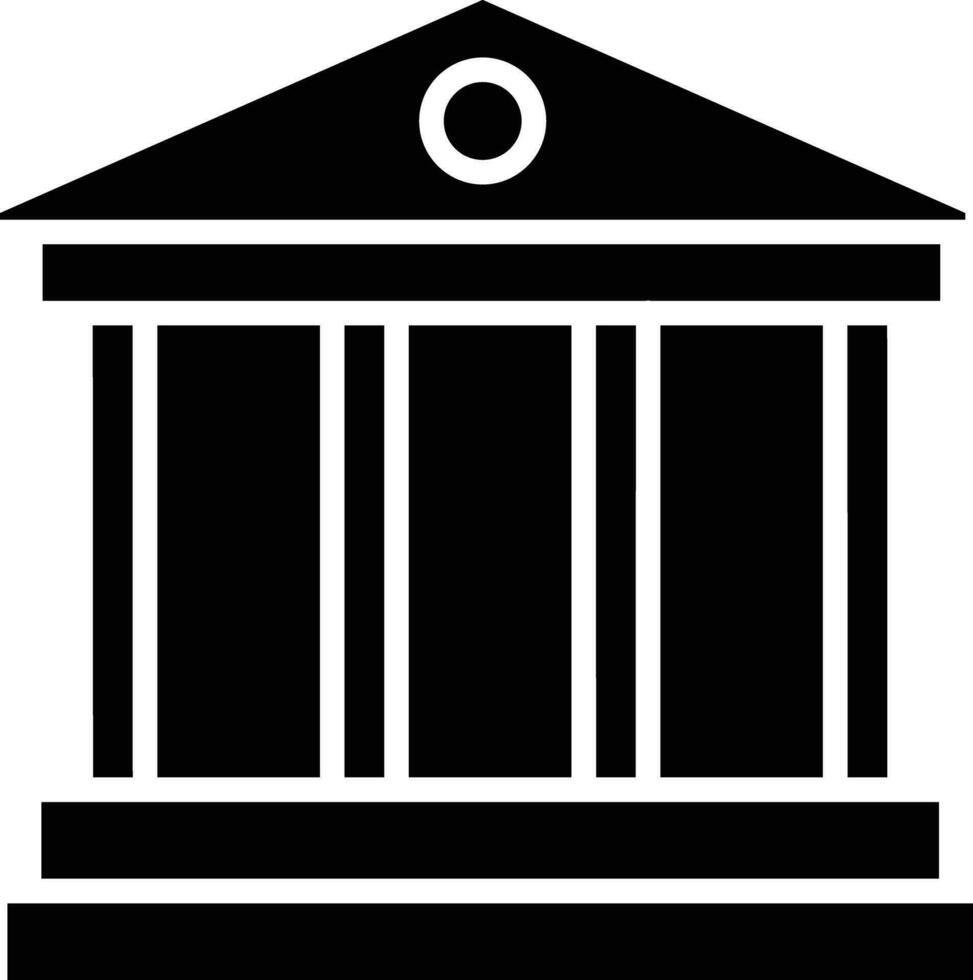 University solid and glyph vector illustration