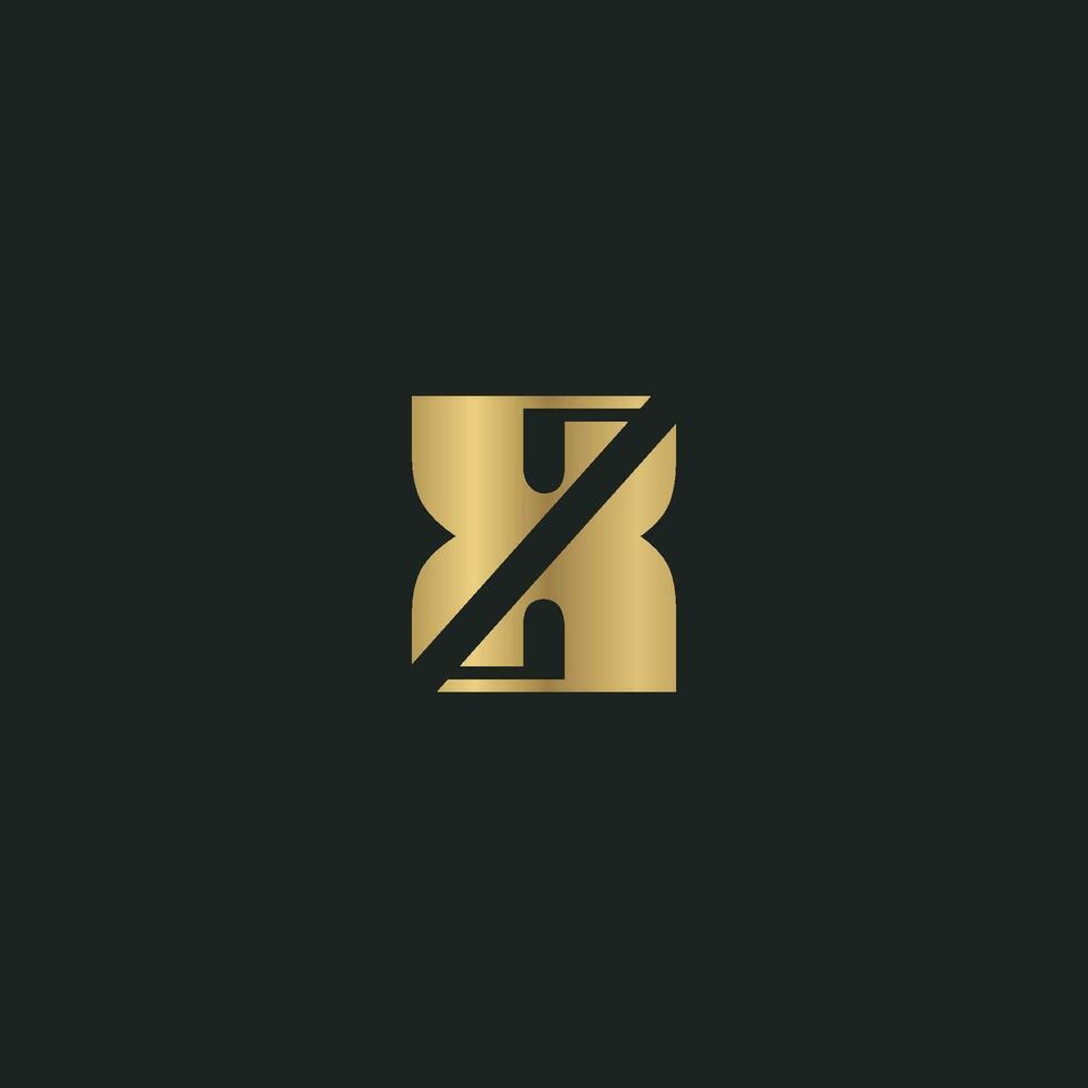 Alphabet letters Initials Monogram logo XZ, ZX, X and Z vector