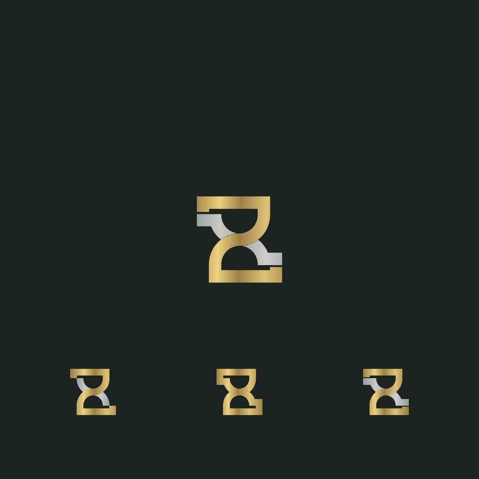 Alphabet letters Initials Monogram logo XZ, ZX, X and Z vector