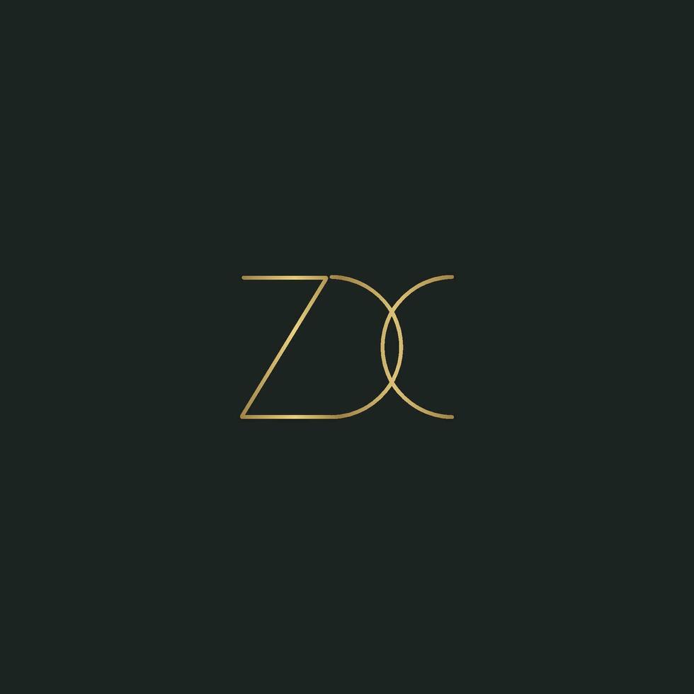 Alphabet letters Initials Monogram logo XZ, ZX, X and Z vector