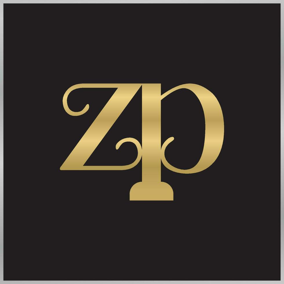 ZP, PZ, P and Z Abstract initial monogram letter alphabet logo design vector