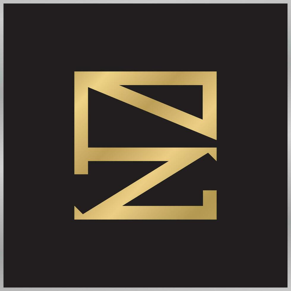 ZP, PZ, P and Z Abstract initial monogram letter alphabet logo design vector