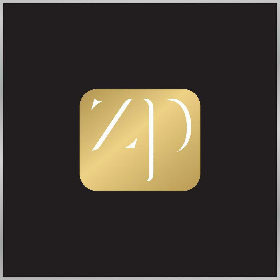 ZP, PZ, P and Z Abstract initial monogram letter alphabet logo design vector