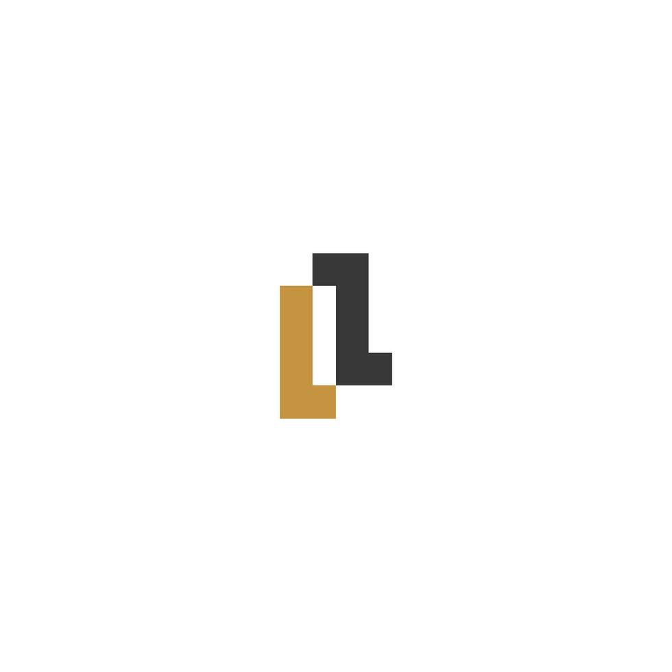 Alphabet Initials logo ZL, LZ, Z and L vector