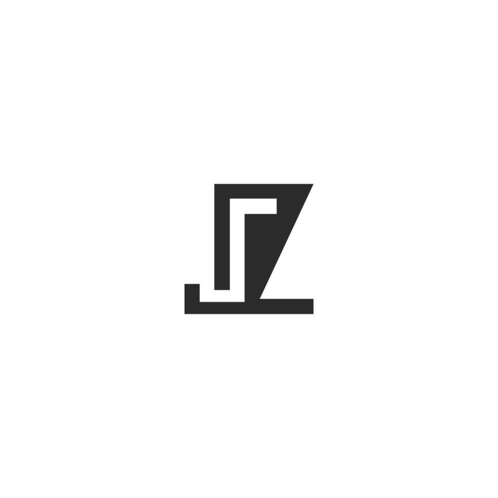 Alphabet letters Initials Monogram logo ZJ, JZ, Z and J vector