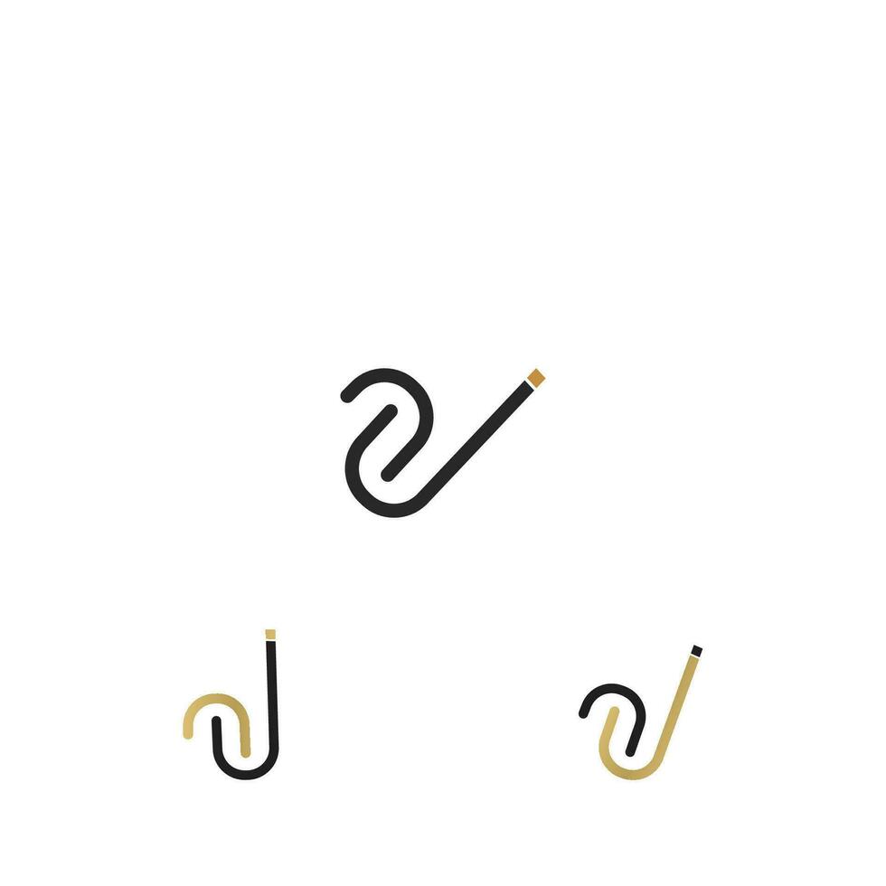Alphabet letters Initials Monogram logo ZJ, JZ, Z and J vector