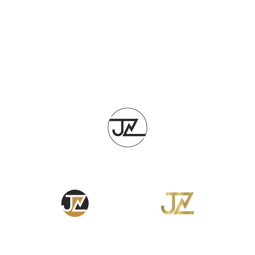 Alphabet letters Initials Monogram logo ZJ, JZ, Z and J vector