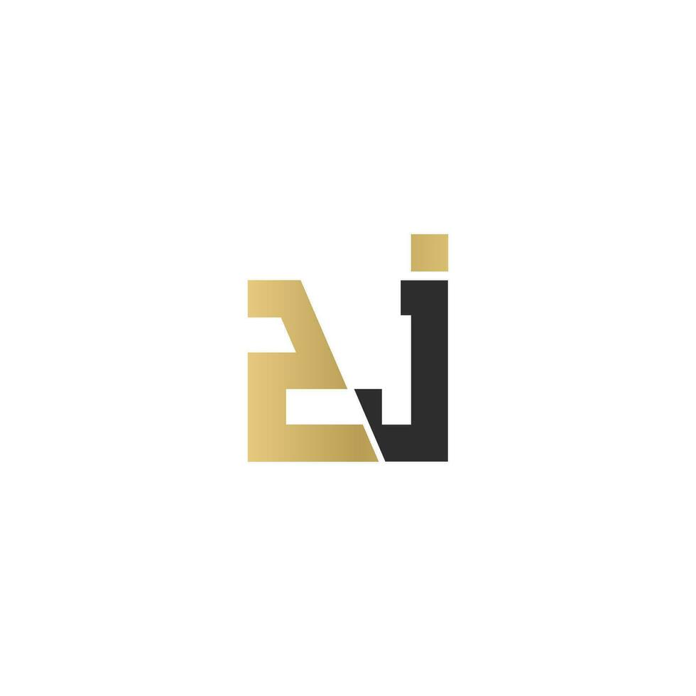 Alphabet letters Initials Monogram logo ZJ, JZ, Z and J vector