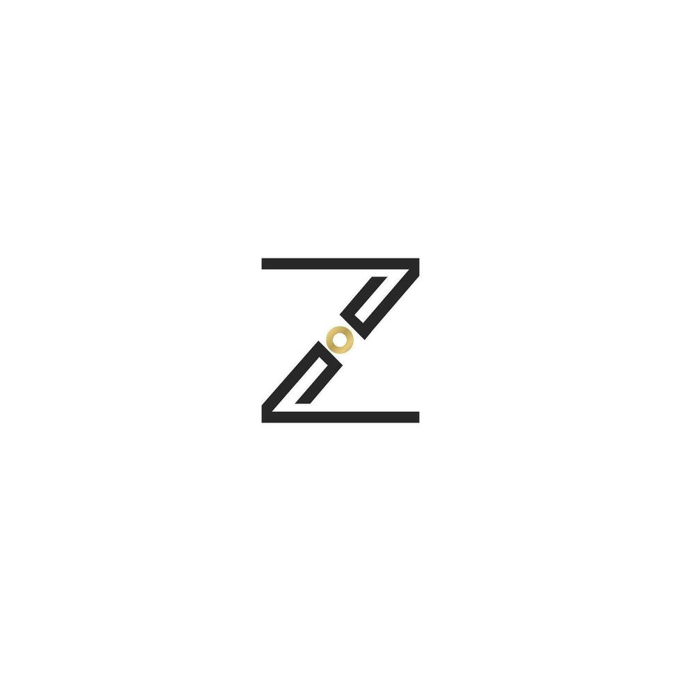 IZ, ZI, I AND Z Abstract initial monogram letter alphabet logo design vector