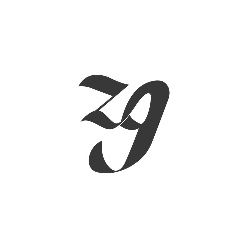 GZ, ZG, G AND Z Abstract initial monogram letter alphabet logo design vector