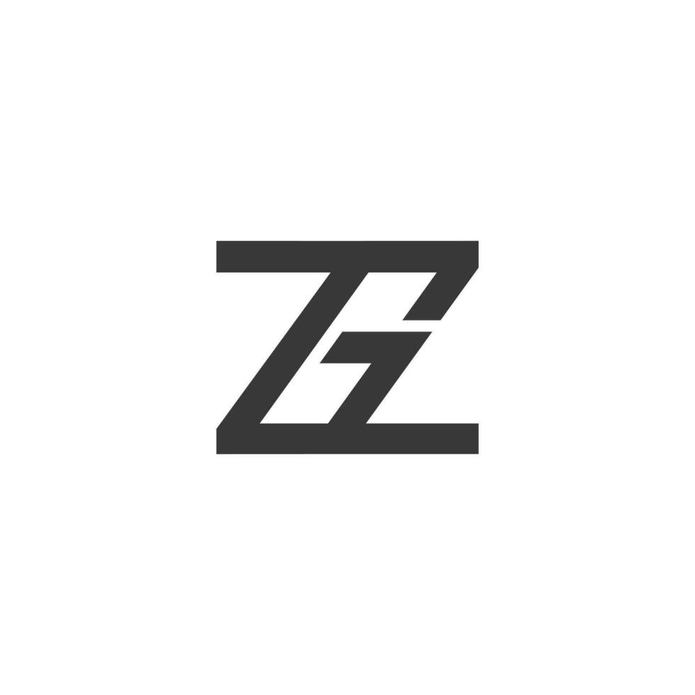 GZ, ZG, G AND Z Abstract initial monogram letter alphabet logo design vector