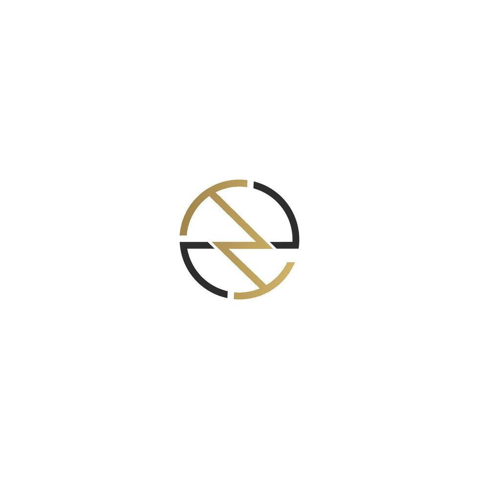 Alphabet letters Initials Monogram logo EZ, ZE, E and Z vector