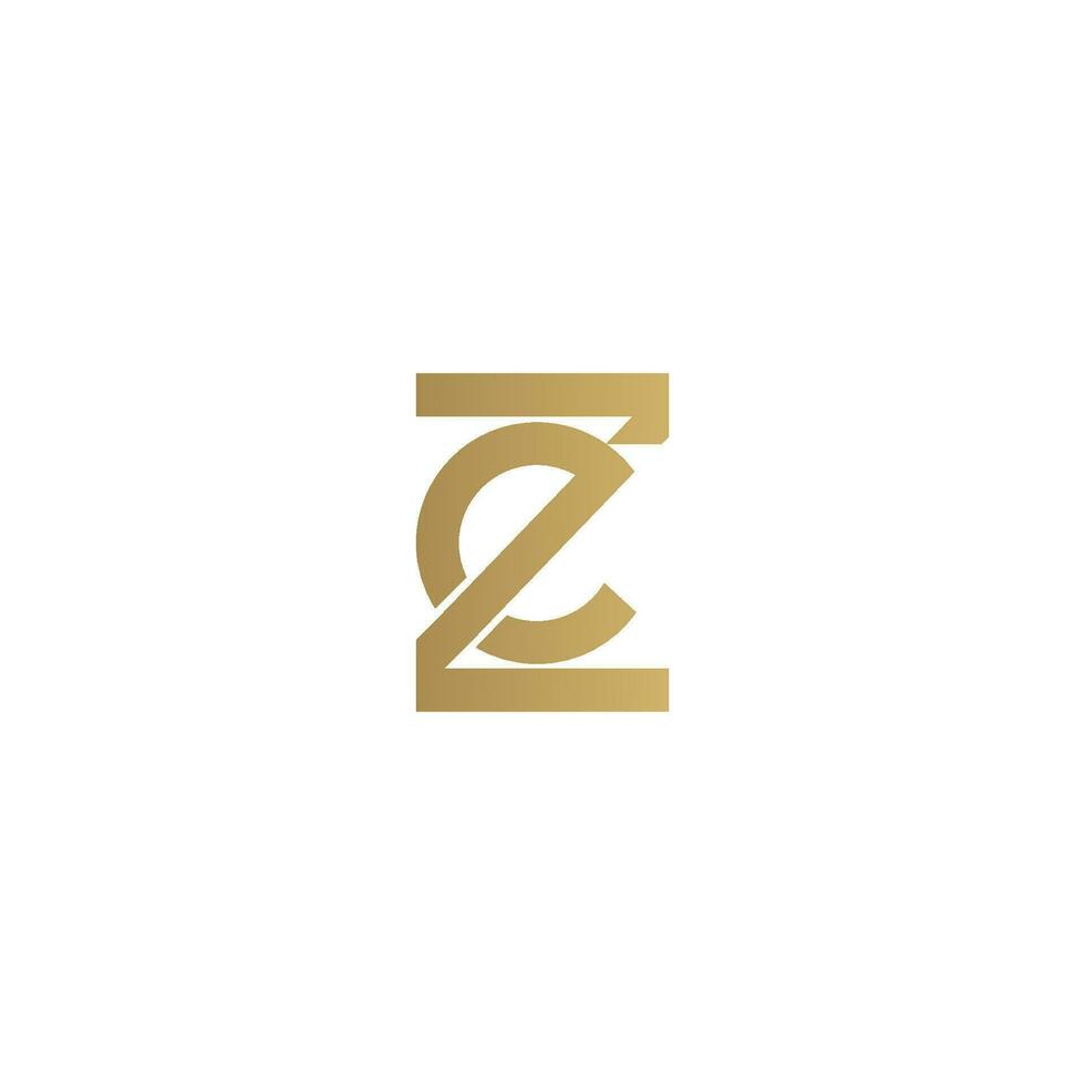 Alphabet letters Initials Monogram logo EZ, ZE, E and Z vector