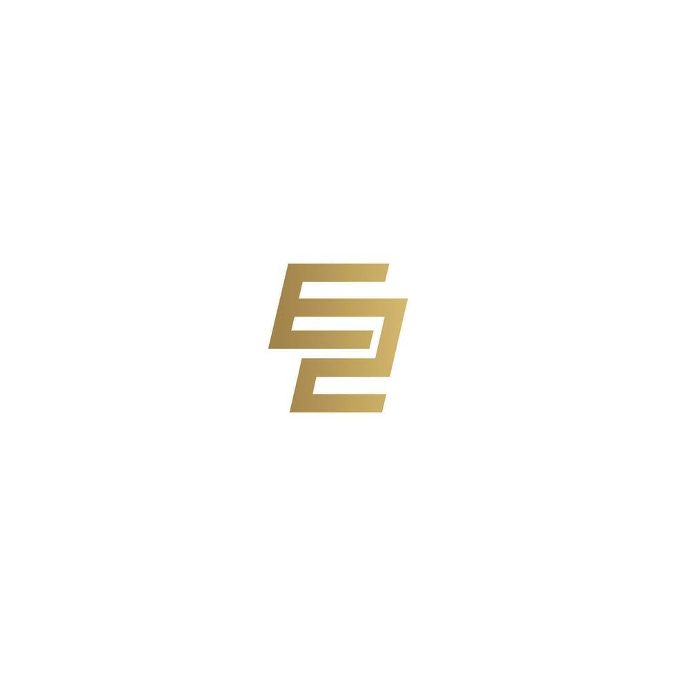 Alphabet letters Initials Monogram logo EZ, ZE, E and Z vector