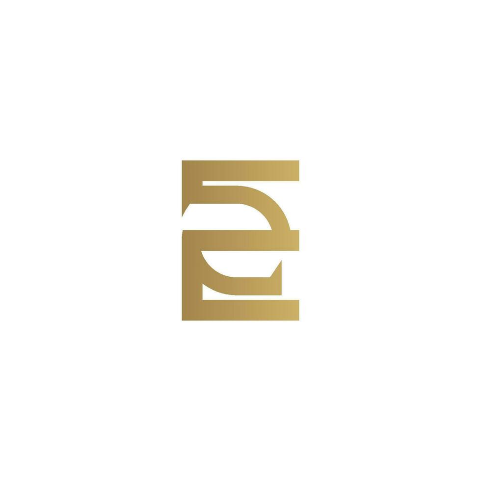Alphabet letters Initials Monogram logo EZ, ZE, E and Z vector