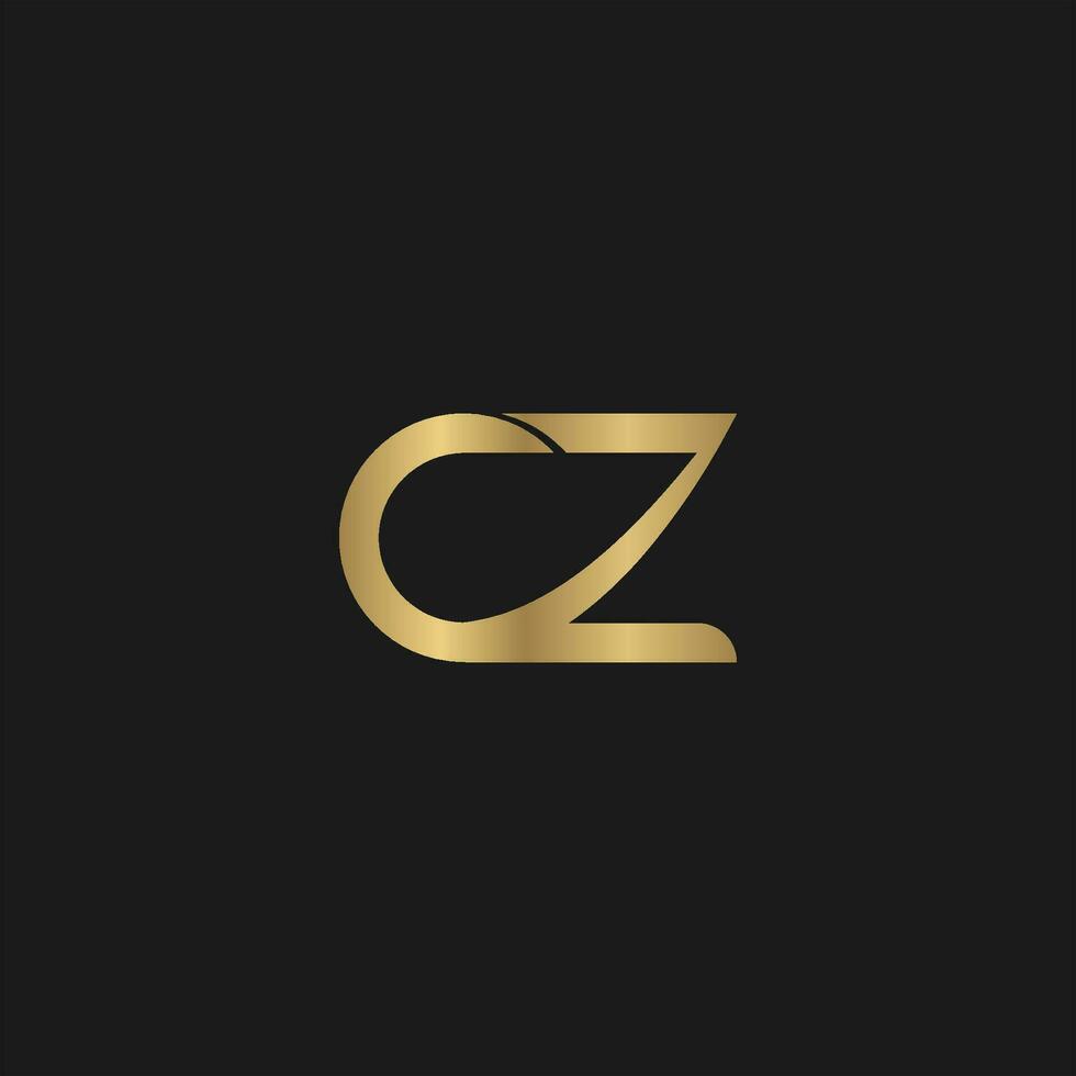 CZ, ZC, C AND Z Abstract initial monogram letter alphabet logo design vector