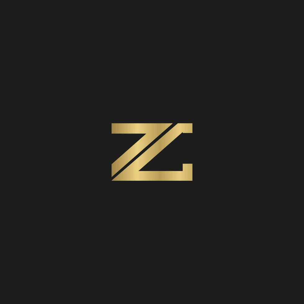 CZ, ZC, C AND Z Abstract initial monogram letter alphabet logo design vector
