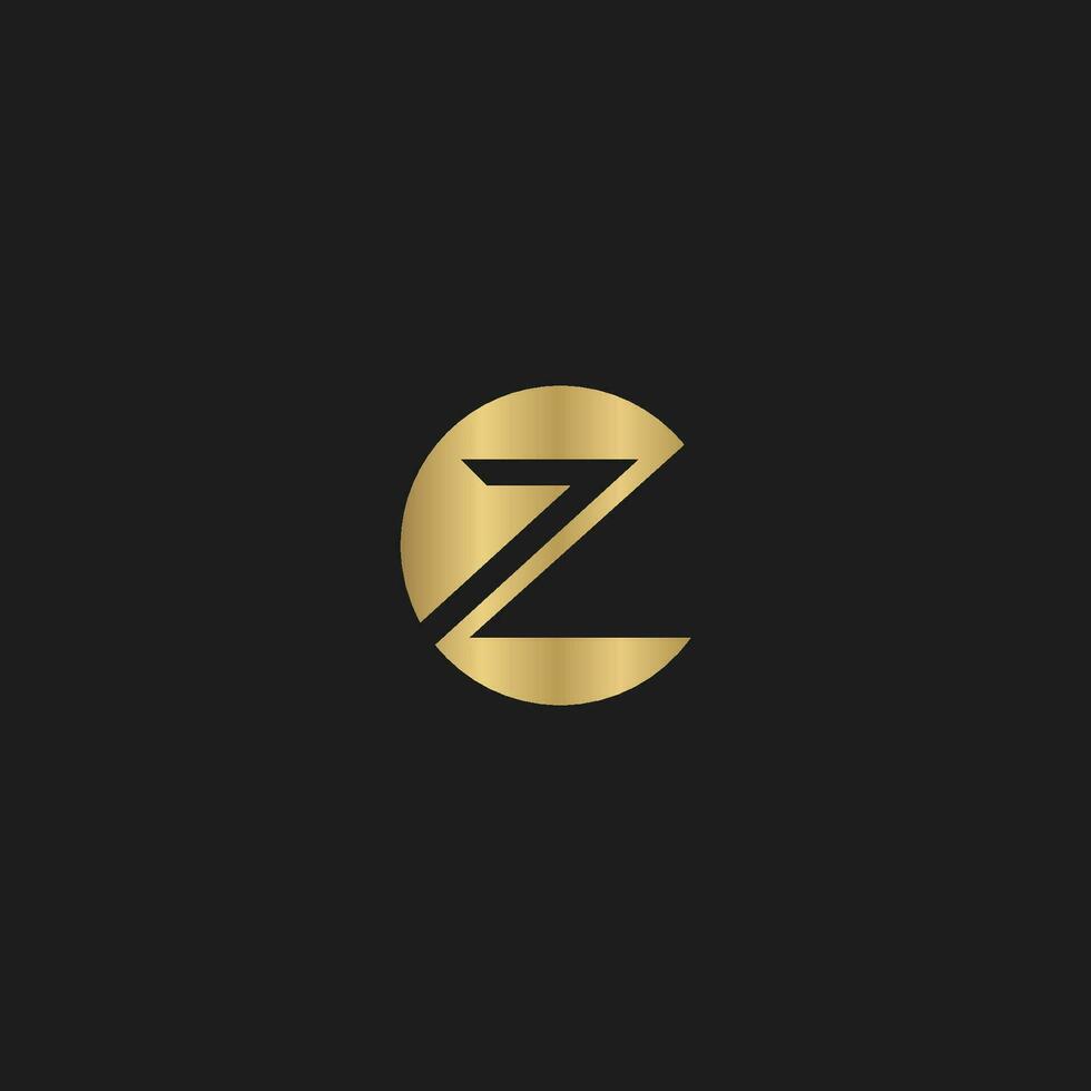 CZ, ZC, C AND Z Abstract initial monogram letter alphabet logo design vector