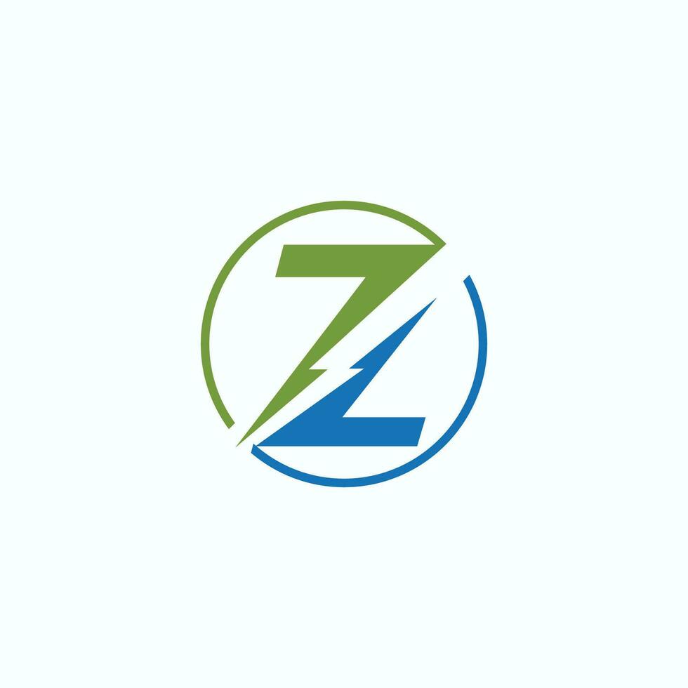 z letter logo design.z initial based alphabet icon logo design vector