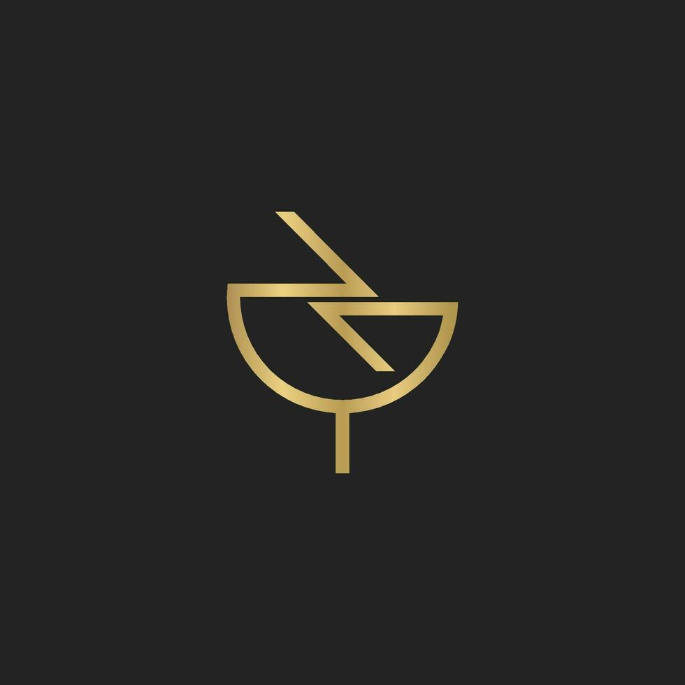 Alphabet Initials logo ZY, YZ, Z and Y vector