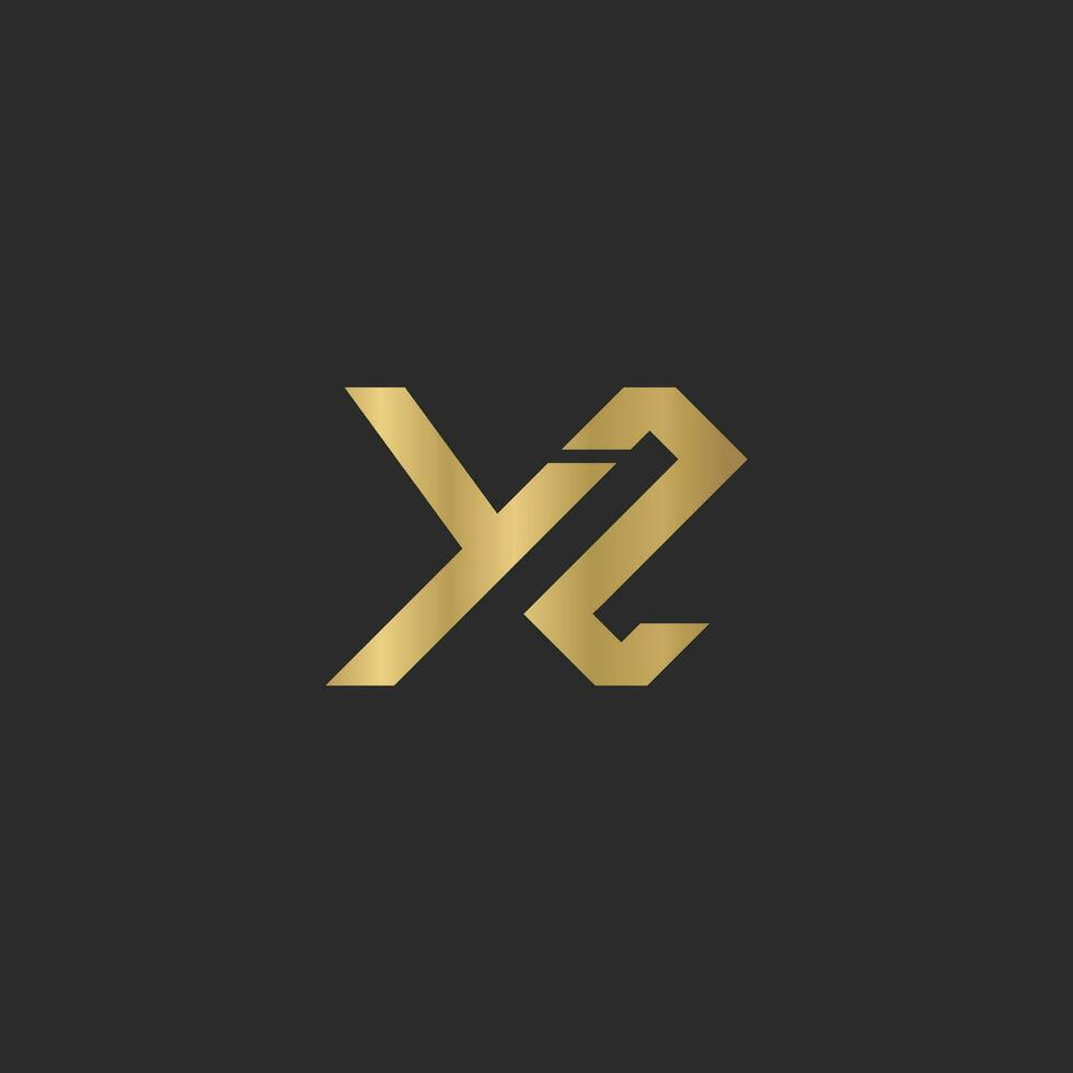 Alphabet Initials logo ZY, YZ, Z and Y vector