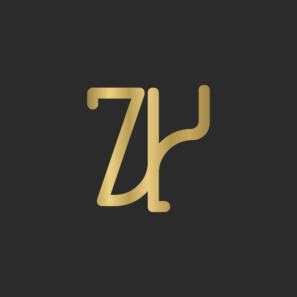 Alphabet Initials logo ZY, YZ, Z and Y vector