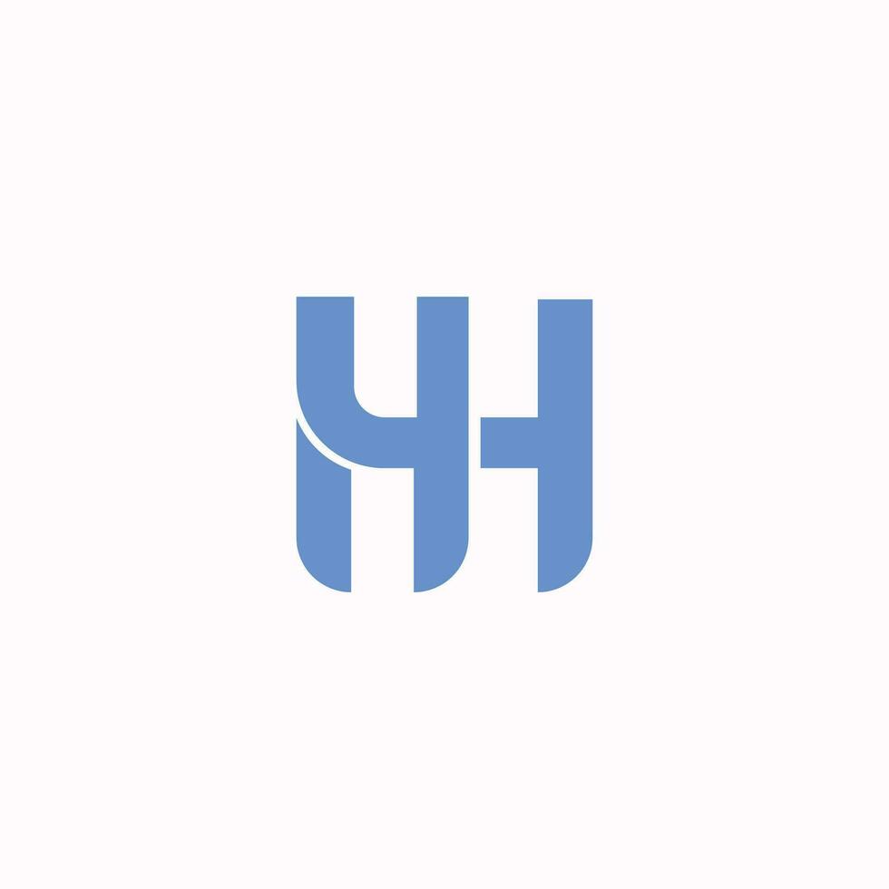 yh and hy letter logo design.yh,hy initial based alphybet icon logo design vector