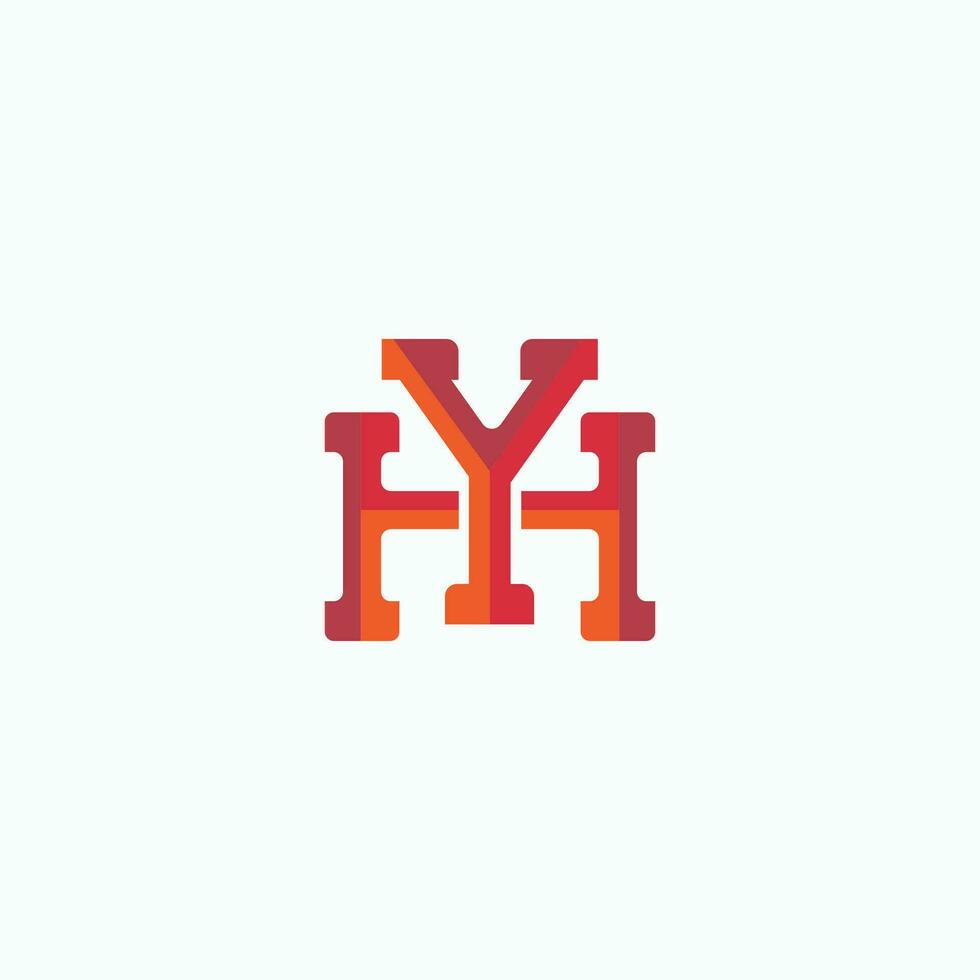 yh and hy letter logo design.yh,hy initial based alphybet icon logo design vector