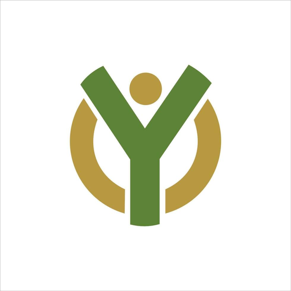 Initial letter y logo vector design template