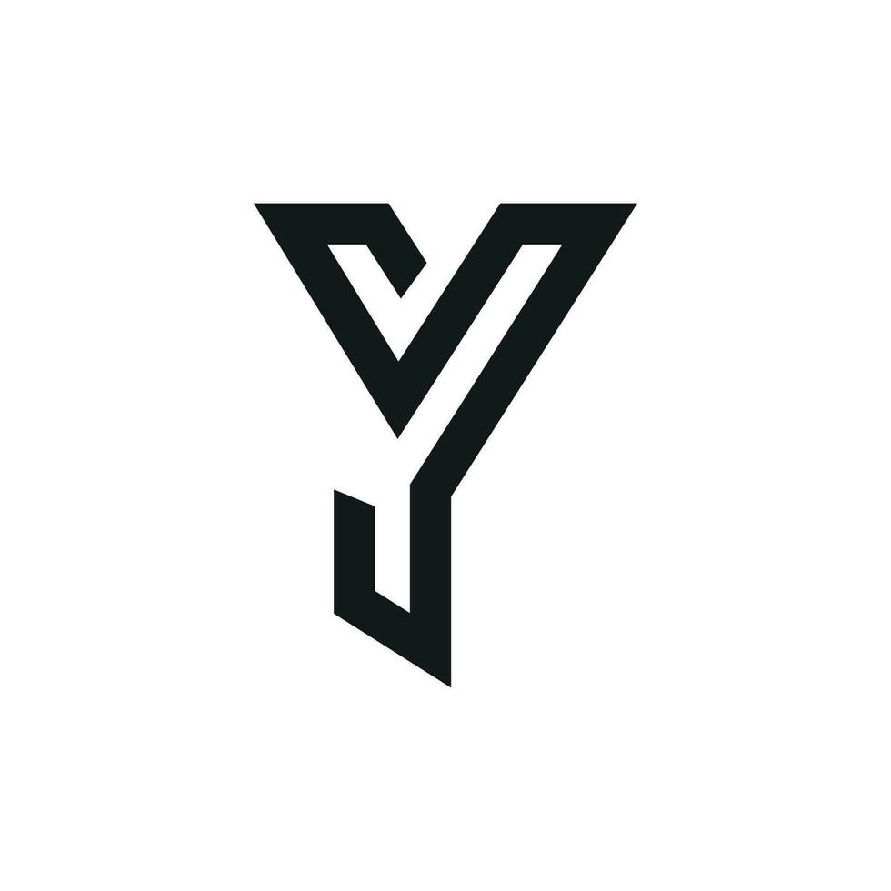inicial letra y logo vector diseño modelo