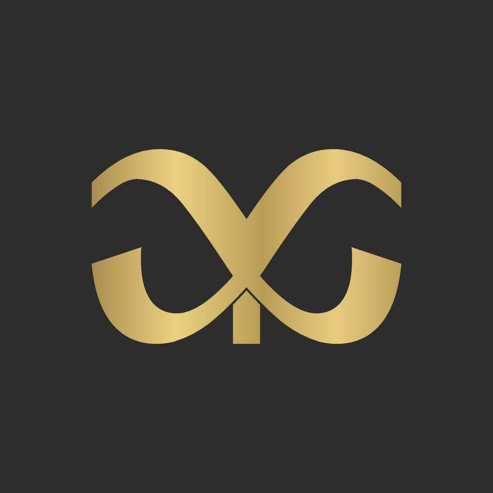 YX, XY, X AND Y Abstract initial monogram letter alphabet logo design vector