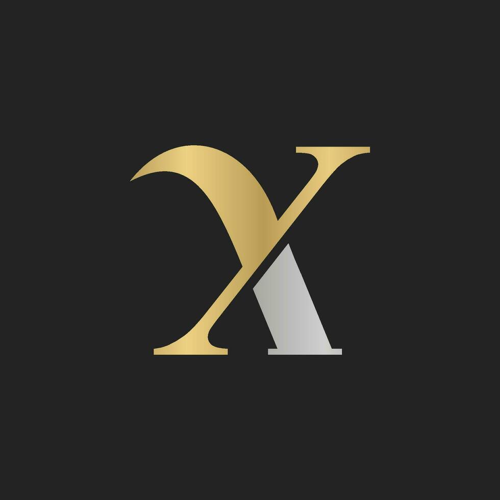 YX, XY, X AND Y Abstract initial monogram letter alphabet logo design vector