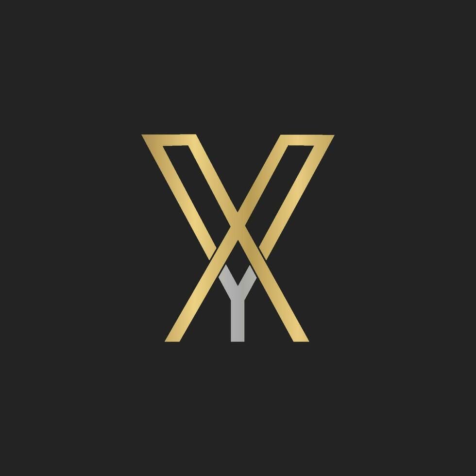 YX, XY, X AND Y Abstract initial monogram letter alphabet logo design vector