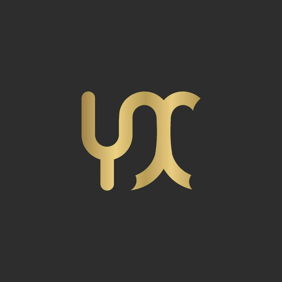 YX, XY, X AND Y Abstract initial monogram letter alphabet logo design vector