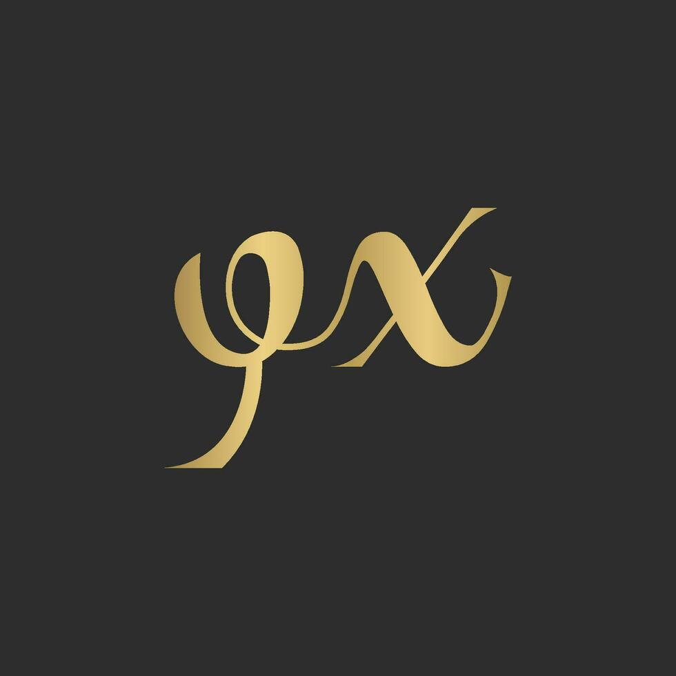 YX, XY, X AND Y Abstract initial monogram letter alphabet logo design vector