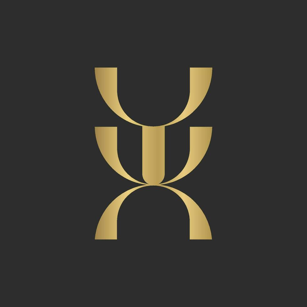 YX, XY, X AND Y Abstract initial monogram letter alphabet logo design vector