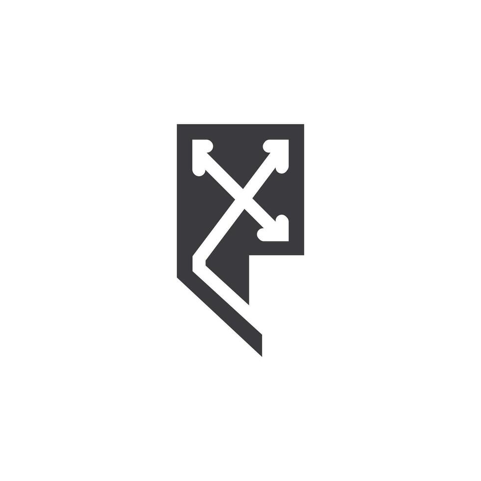 Alphabet Initials logo XE, EX, E and X vector