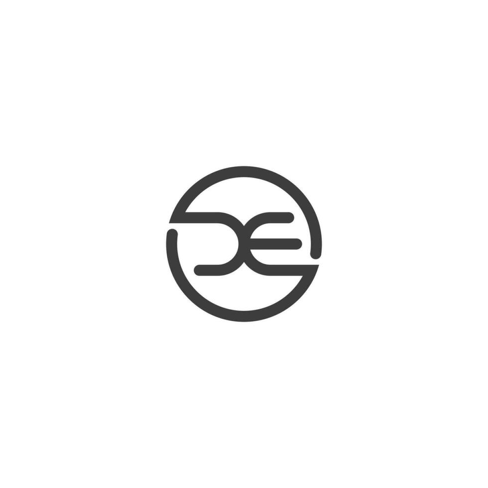 Alphabet Initials logo XE, EX, E and X vector