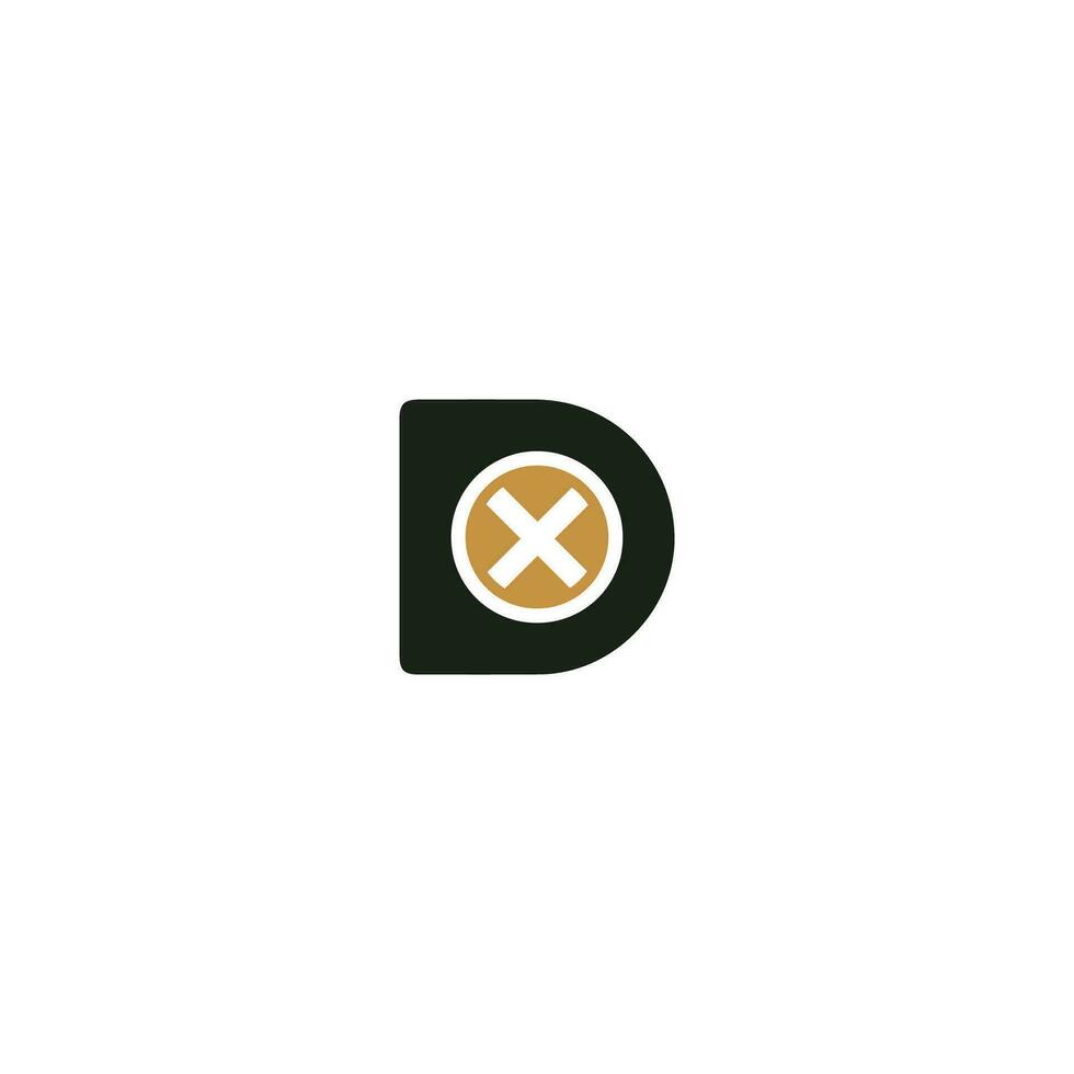 DX, XD, D AND X Abstract initial monogram letter alphabet logo design vector