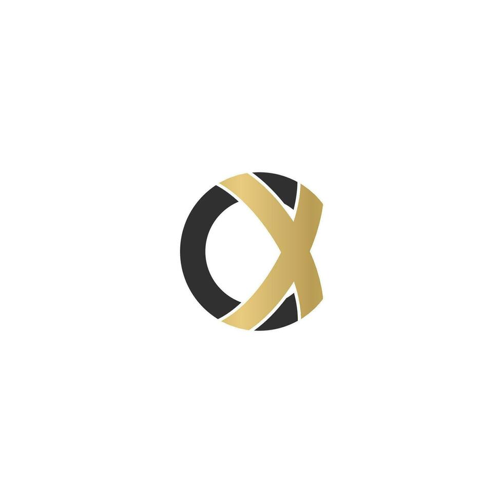 Alphabet letters Initials Monogram logo XC, CX, X and C vector