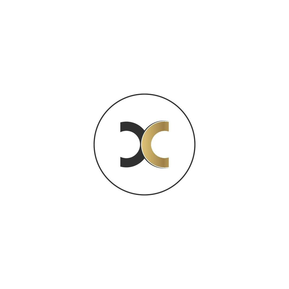 Alphabet letters Initials Monogram logo XC, CX, X and C vector