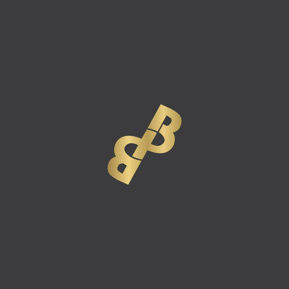 Alphabet Initials logo BX, XB, X and B vector