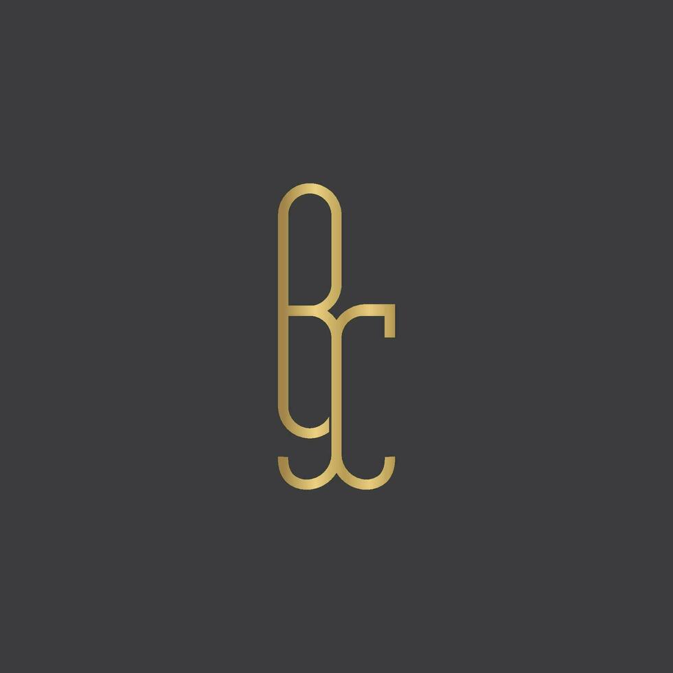Alphabet Initials logo BX, XB, X and B vector