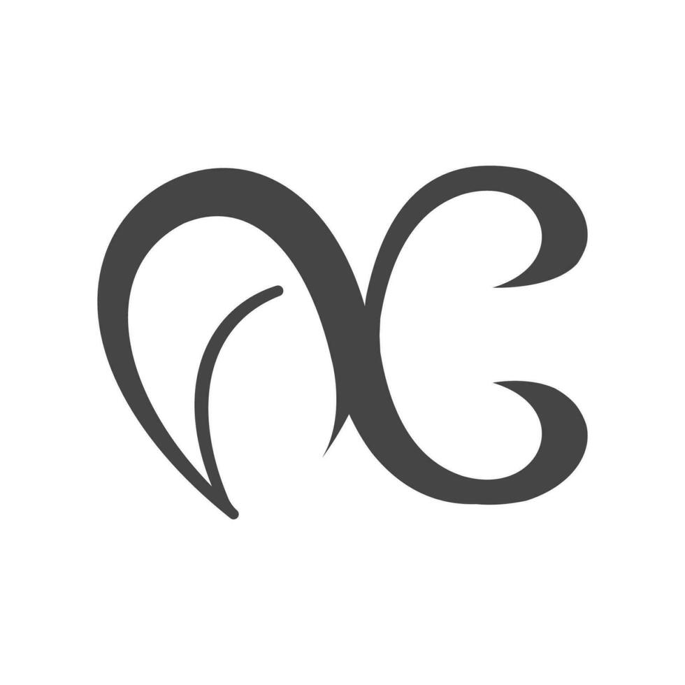 AX, XA, A AND X Abstract initial monogram letter alphabet logo design vector