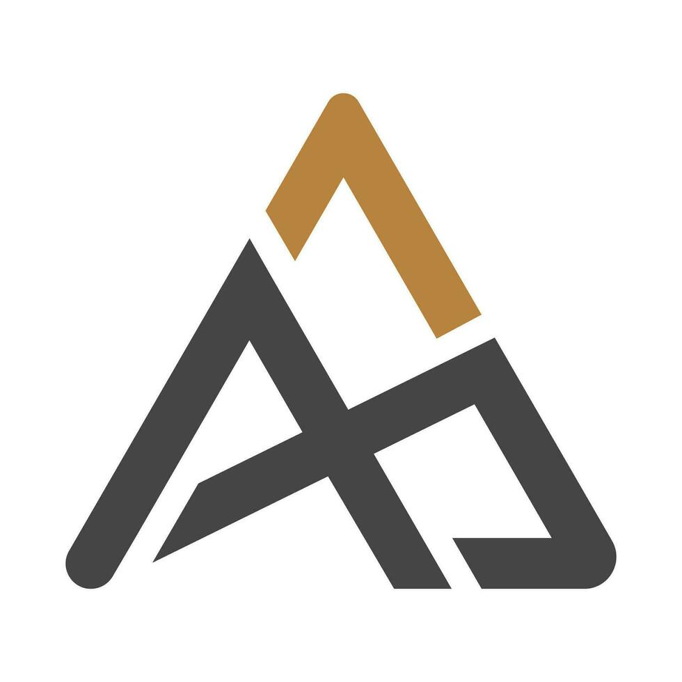 AX, XA, A AND X Abstract initial monogram letter alphabet logo design vector