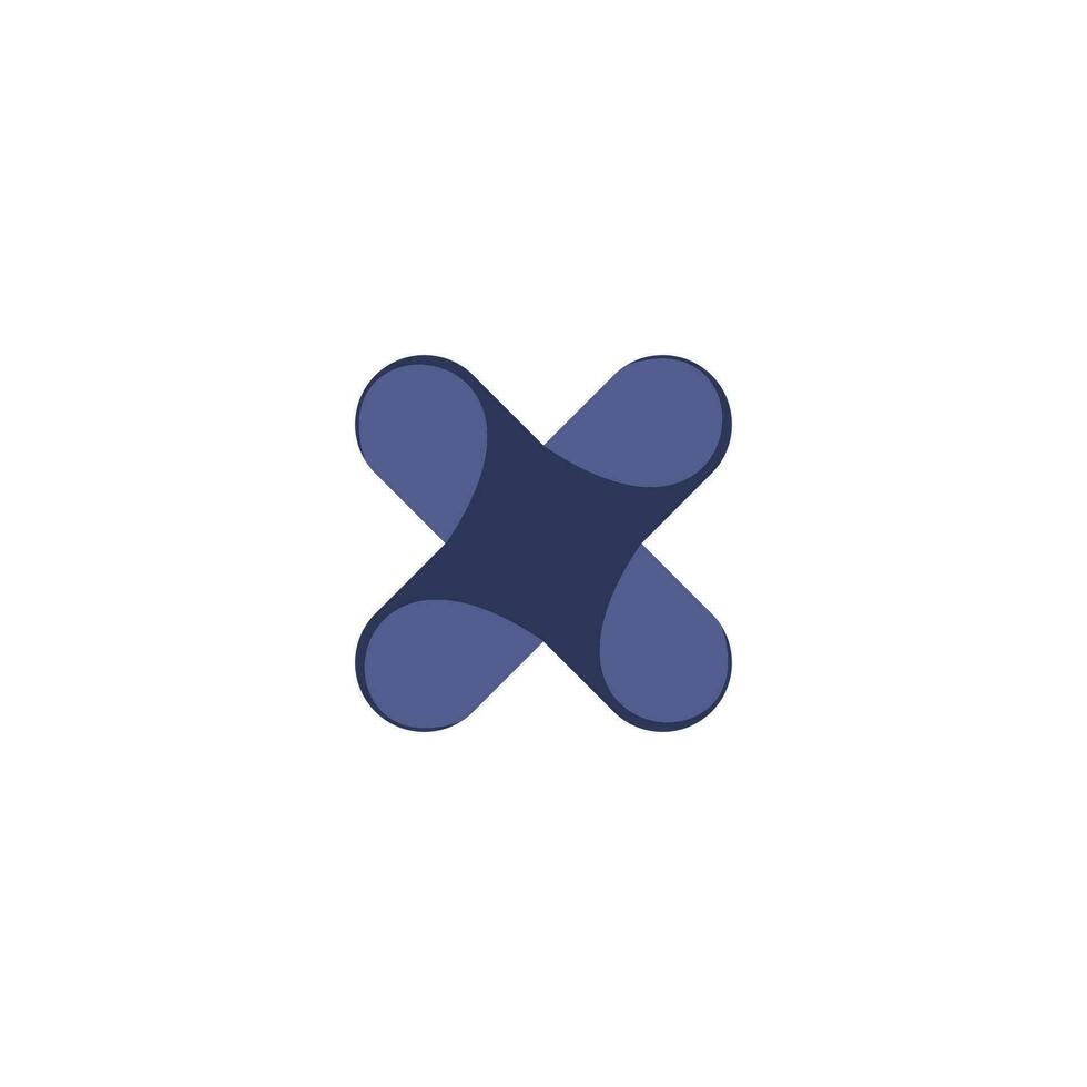 Initial letter x logo design template vector