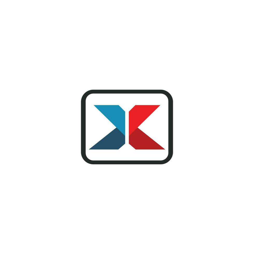 Initial letter x logo design template vector