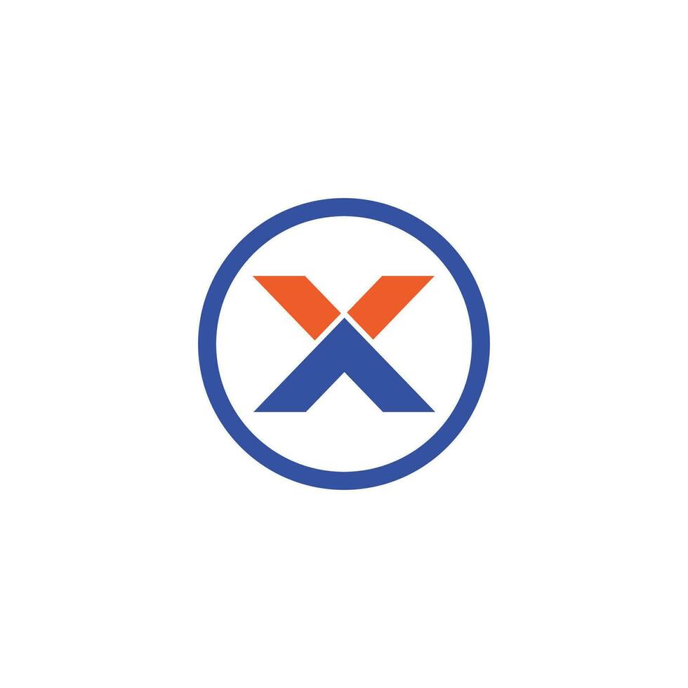 Initial letter x logo design template vector