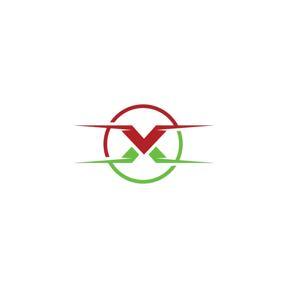 Initial letter x logo design template vector