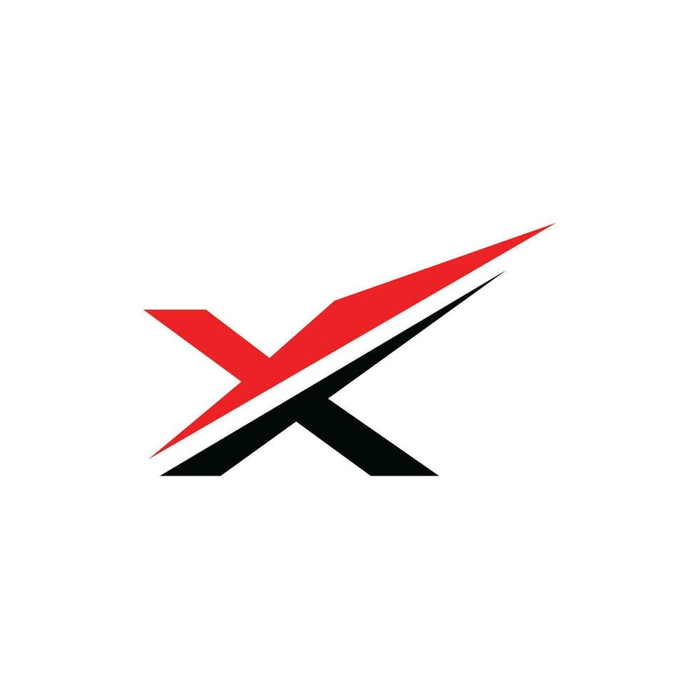 Initial letter x logo design template vector